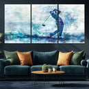 Golf Swing Wall Art Canvas Print - Sports-Inspired