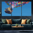 Carl Fredricksen, Up Movie Wall Art, Balloons Wall Art, Air