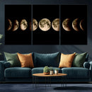 Phases of the Moon Wall Art | Canvas Print for Modern Wall by MyGreatCanvas | Canvas Wall Art Prints | Photo Prints & Wall Decor