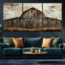 Rustic Barn Wall Art | Farmhouse Wall Decor Canvas Print |