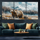 Bear and Baby Bear Wall Art Canvas Print