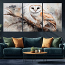 Barn Owl Wall Art | Watercolor Barn Owl Canvas Print | by MyGreatCanvas | Canvas Wall Art Prints | Photo Prints & Wall Decor