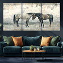 Chines Style Majestic Horses Wall Art | Ready to Hang and