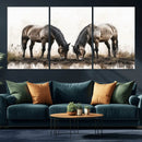 Chines Ink Style Horses Wall Art Canvas Print by MyGreatCanvas | Canvas Wall Art Prints | Photo Prints & Wall Decor