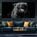 Bear Canvas Print | Wildlife Wall Art for Cabin Decor |