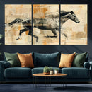 Chines Style Running Horse Western Wall Art | Farmhouse Wall