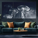 Jellyfish Wall Art Canvas Print, Modern Abstract Jellyfish