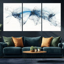 Flight Route Map Wall Art Canvas Print, Abstract Air Traffic by MyGreatCanvas | Canvas Wall Art Prints | Photo Prints & Wall Decor