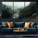 Misty Forest Wall Art | Ready to Hang and Framed | Tranquil