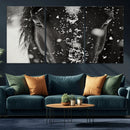 Winter Horse Snow Wall Art Canvas Print