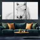 Majestic White Horse Wall Art | Ready to Hang and Framed |