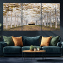 Forest Grove Wall Art | Serene Pathway Canvas Print | Ready