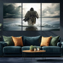 Jesus Walking on Water Wall Art | Canvas Print | Ready to