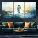 Watercolor Jesus Walking on Water Canvas Print, Christian by MyGreatCanvas | Canvas Wall Art Prints | Photo Prints & Wall Decor