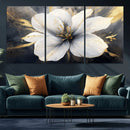 White Flower Wall Art Canvas Print | Ready to Hang |