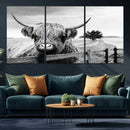 Scottish Highland Cow Wall Art | Rustic Farmhouse Décor |