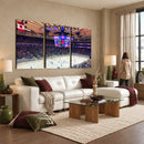 Madison New York Rangers Hockey Stadium Wall Art Canvas