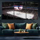 Rogers Place Edmonton Oilers Ice Hockey Stadium Wall Art,