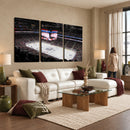Rogers Place Edmonton Oilers Ice Hockey Stadium Wall Art,