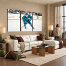 San Jose Sharks Ice Hockey Player Wall Art Canvas Print