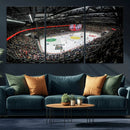 Vaudoise Lausanne Ice Hockey Arena Stadium Wall Art Canvas,