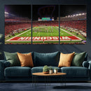 Wisconsin Badgers Football Team Print Canvas- Madison Camp by MyGreatCanvas | Canvas Wall Art Prints | Photo Prints & Wall Decor