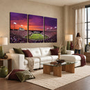 East Carolina University Pirates Football Print Canvas-
