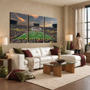 University of Michigan Wolverines Print Canvas, Football