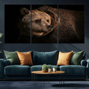 Wild Grizzly 399 Bear Canvas Wall Art Print, Bear Animal by MyGreatCanvas | Canvas Wall Art Prints | Photo Prints & Wall Decor