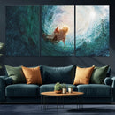 Powerful Jesus Canvas Print - Hand of Salvation,