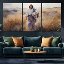 Jesus the Good Shepherd Wall Art Canvas Print - Lost Lamb