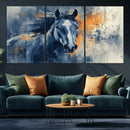 Abstract Blue Horse Wall Art Print Canvas | Horse Wall Art by MyGreatCanvas | Canvas Wall Art Prints | Photo Prints & Wall Decor