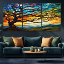 Mosaic Tree Wall Art | Ready to Hang Stained Glass Style