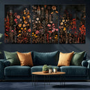 Large Floral Painting Print Illustration Flowers Canvas Wall by MyGreatCanvas | Canvas Wall Art Prints | Photo Prints & Wall Decor