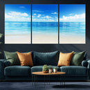 Beach Scene Canvas Wall Art Print – Tranquil Ocean Horizon by MyGreatCanvas | Canvas Wall Art Prints | Photo Prints & Wall Decor