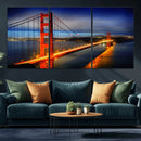 Large Wall Art San Francisco Canvas Print - Wonderful Golden