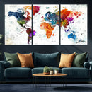 World Map Canvas Print – Framed Travel Map Wall Art for by MyGreatCanvas | Canvas Wall Art Prints | Photo Prints & Wall Decor