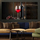 Red Wine and Bottle Canvas Print