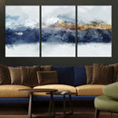 Abstract Mountain Range Art Canvas Print | 3 Panel by MyGreatCanvas | Canvas Wall Art Prints | Photo Prints & Wall Decor