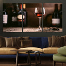 Red Wine and Bottle Canvas Print by MyGreatCanvas | Canvas Wall Art Prints | Photo Prints & Wall Decor