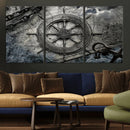 Ship Steering Wheel Vintage Wall Art Canvas Print by MyGreatCanvas | Canvas Wall Art Prints | Photo Prints & Wall Decor
