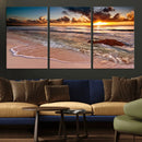 Sunset on Ocean Wall Art Canvas Print by MyGreatCanvas | Canvas Wall Art Prints | Photo Prints & Wall Decor