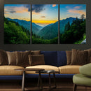 Green Forest Wall Art Canvas Print