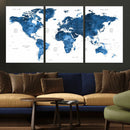 World Map Canvas Print – Framed Detailed Map of the World by MyGreatCanvas | Canvas Wall Art Prints | Photo Prints & Wall Decor