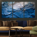 Navy Blue Canvas Art Abstract Print – Elegant Triptych by MyGreatCanvas | Canvas Wall Art Prints | Photo Prints & Wall Decor