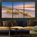 Sunrise On The Beach Wall Art Canvas Print