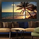 Sunset Palm Trees Wall Art Canvas Print by MyGreatCanvas | Canvas Wall Art Prints | Photo Prints & Wall Decor