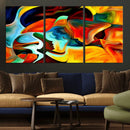 Human Love Figures Abstract Wall Art Canvas Print