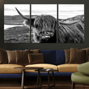 Longhorn Steer Canvas Print Wall Art, Highland Cow Canvas by MyGreatCanvas | Canvas Wall Art Prints | Photo Prints & Wall Decor