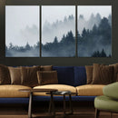 Foggy Pine Forest Wall Art Canvas Print by MyGreatCanvas | Canvas Wall Art Prints | Photo Prints & Wall Decor
